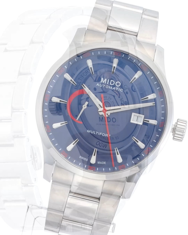 Amazon.co.jp: [ミドー] MULTIFORT マルチフォート ブルー 文字盤